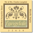 Name Doodles - Square Address Labels/Stickers (Arcadia Yellow)